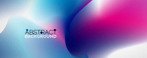 Fluid color gradient abstract background, trendy colorful wallpaper. Vector illustration for placards, brochures, posters, banners and covers