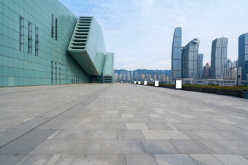 Fototapeta na wymiar Grand Theater square and urban scenery in Chongqing, China