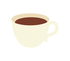 coffee cup hot beverage icon isolated design