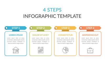 4 Steps - Infographic Template