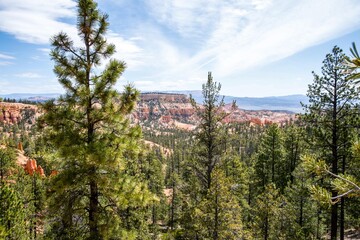 Red Rocks Hoodoos in Bryce Point at Bryce Canyon National Park, Utah
