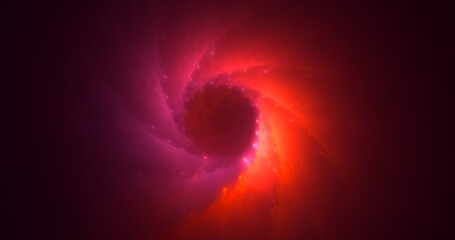 3D rendering abstract colorful fractal light background