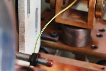 Process of cable production in a factory