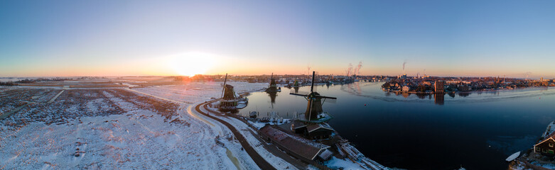 Panoramic View Over The Zaanse