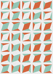 Abstract Geometric Pattern generative computational art illustration