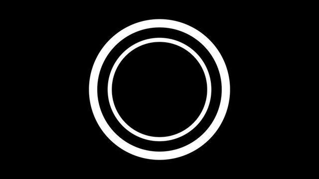 animated white circles on a black background for your project.