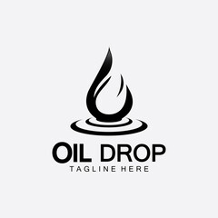 Oil drop logo vector illustration design template,design inspiration vector template for industry company  logo