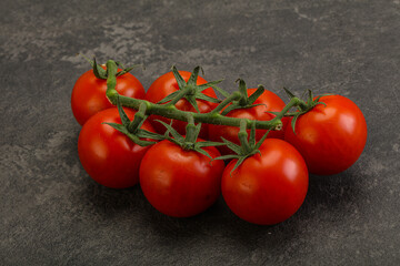 Fresh ripe cherry tomato branch