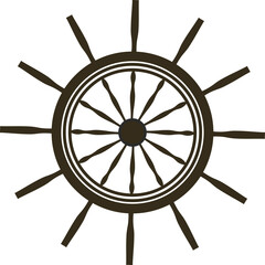 Obraz premium かっこいい船の舵