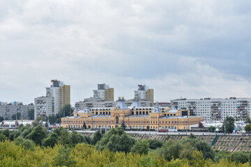Fototapeta na wymiar panorama of Nizhny Novgorod. Fair