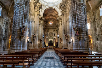 Fototapeta premium Dome of the Jerez de la Frontera Cathedral San Salvador, Cadiz, Andalusia, Spain
