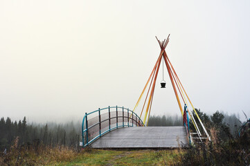 colorful and interesting, extoordinary bridge, lanscape with bridge