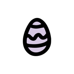  Easter decorated egg. Hand-drawn vector illustration in the doodle style. Egg a sketch. Design for Easter