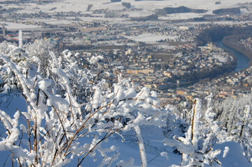 Winterwonderland auf dem Grünberg (Gmunden, Salzkammergut, Oberösterreich, Österreich) - Winter...