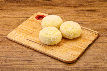 Raw potato zrazy for cooking