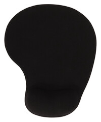 Ergonomic mouse pad mousepad black isolated on white background