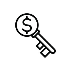 Money key icon