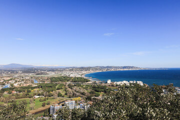 Fototapeta na wymiar Bay of Cannes Cote d 'Azur