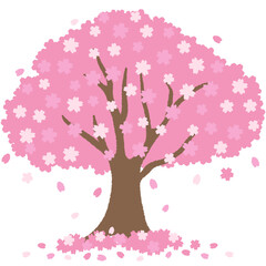 桜の木のイラスト