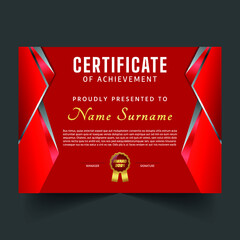Creative and abstract premium certificate template