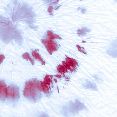  Denim Printed Tie. Tiedye Stripe Light