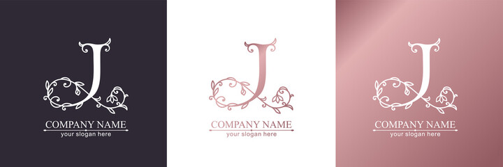 Premium Vector J logo. Monnogram, lettering. Personal logo or sign for branding an elite company.