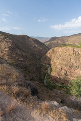 Mountainous landscape in La Alpujarra in southern Spain