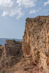 Mountainous landscape in La Alpujarra in southern Spain