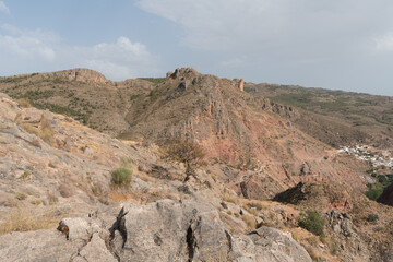 Mountainous landscape in La Alpujarra in southern Spain