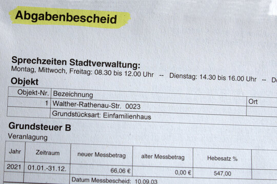 Grundsteuerbescheid Bilder – Durchsuchen 23 Archivfotos, Vektorgrafiken ...