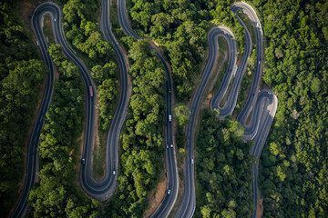 18 bends scenic road in Sri Lanka - 414060729
