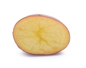 clipping path rocco red potato isolated on white background