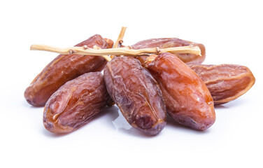 clipping path date palm isolated on white background