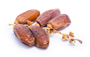 clipping path date palm isolated on white background
