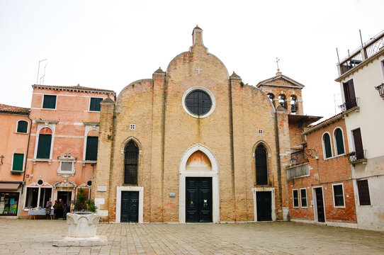 Church San Giovanni in Bragora in Venice, Italy. Famous Italian Baroque composer and virtuoso violinist Antonioi Vivaldi was baptised in this church.
