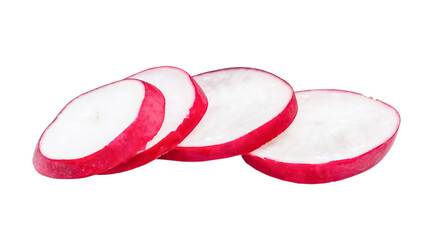 radish isolated on white background