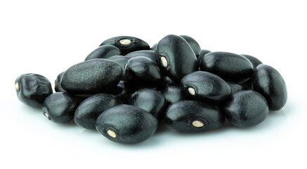 black bean isolated on white background