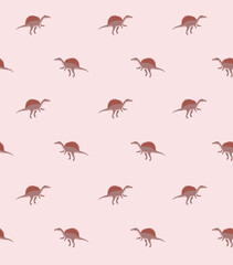 pattern with dinosaurs. seamless background for kids. Jurassic Park. Paleontology. Baby cloth. Cartoon dinosaur. Vector background with dinosaurs.
