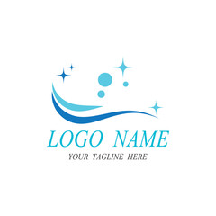 cleaning clean service logo icon vector template