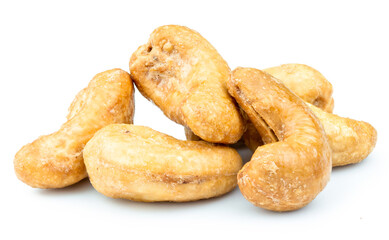 cashew nuts isolated on white background