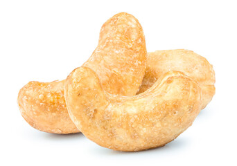 cashew nuts isolated on white background