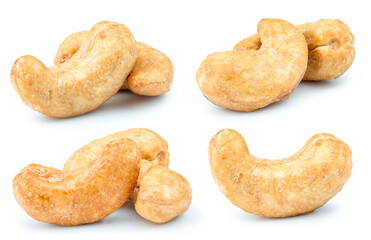 cashew nuts isolated on white background