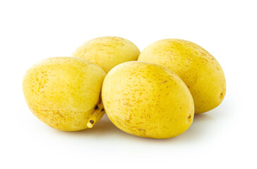 Raw date palm isolated on white backgroud