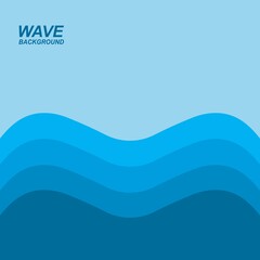 Obraz na płótnie Canvas wave background vector illustration