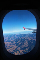 High Atlas view from the plane window