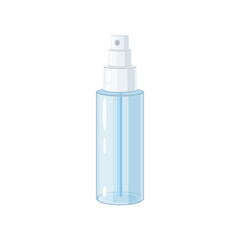 Plastic spray bottle. Vector illustration cartoon flaticon isolated on white background.