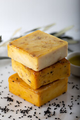 Natural handmade soap with black seed and olive oil.