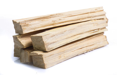 Pile of firewood Log wood isolated on a white background