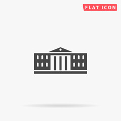 University Building flat vector icon
