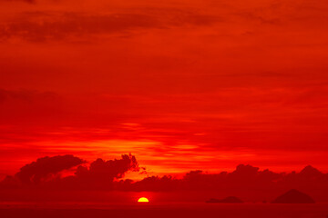 Unforgettable tropical seascape. Travel background.